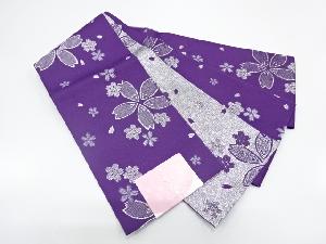新品　桜模様織出し単衣浴衣帯（日本製）（ラメ入り）